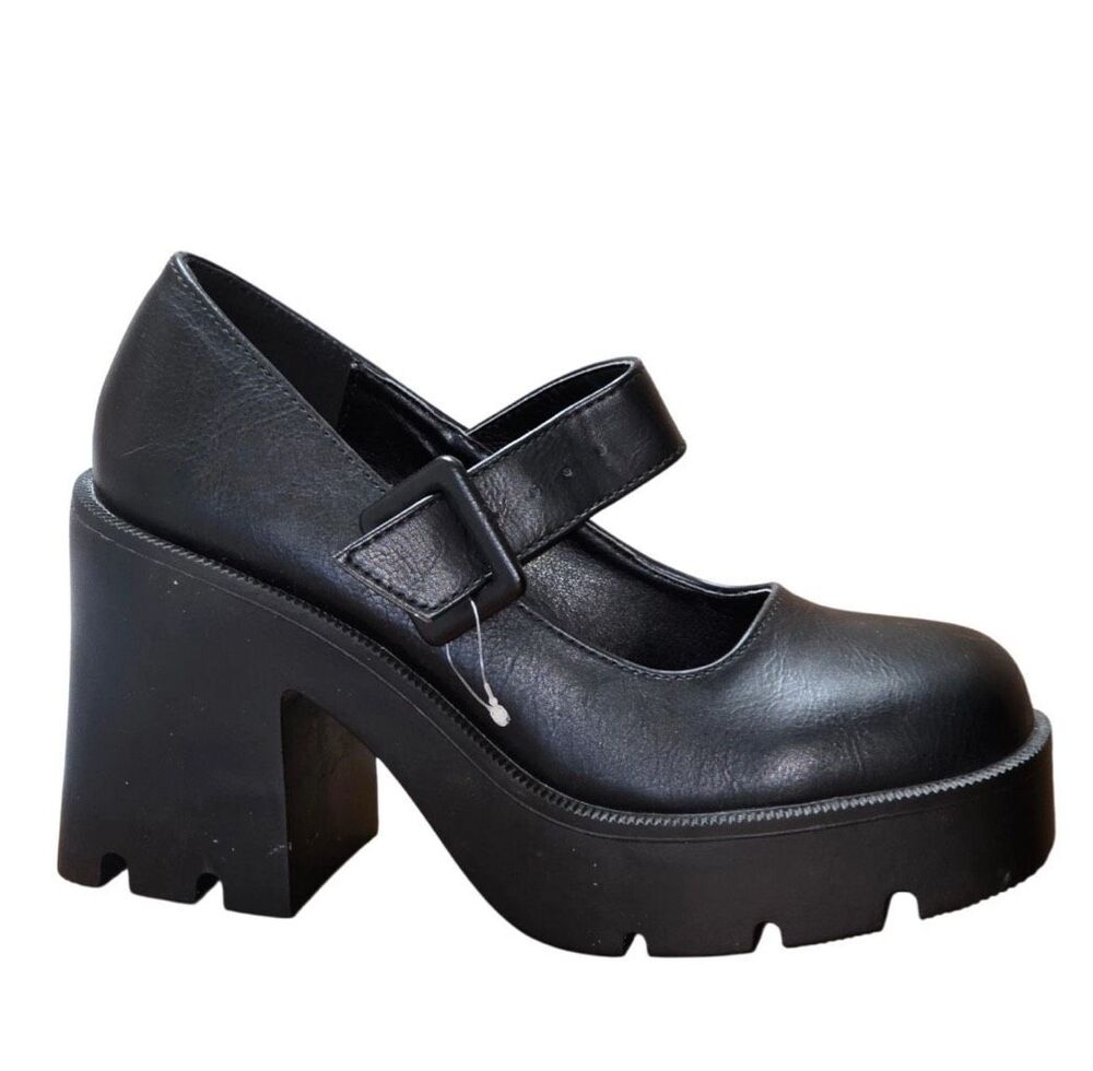 Madden Girl Chunky Platform Heels Shoes Mary Jane 6M Goth Grunge 90s NEW Trinity